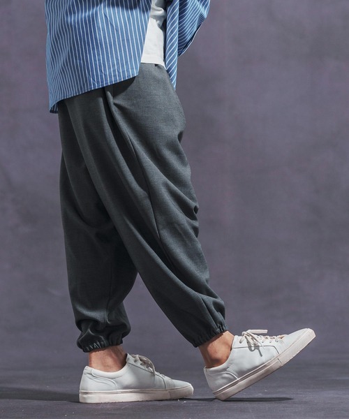 「Jih Nunc」 イージーパンツ M ブラック メンズ_画像3