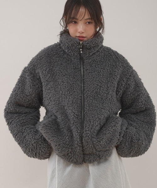 MUHET（ミュエータ） ブルゾン アウター shaggy fleece blouson