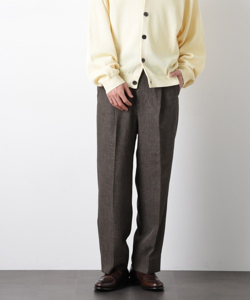 NANO universe（ナノ・ユニバース） スラックス 「大人のワイドパンツ