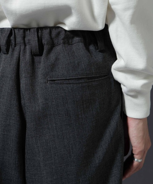 NANO universe（ナノ・ユニバース） スラックス 「大人のワイドパンツ