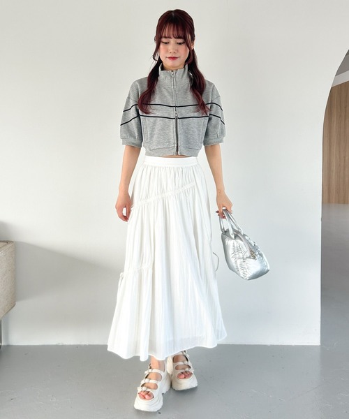 「Heather」 ロングスカート FREE オフホワイト レディース_画像3