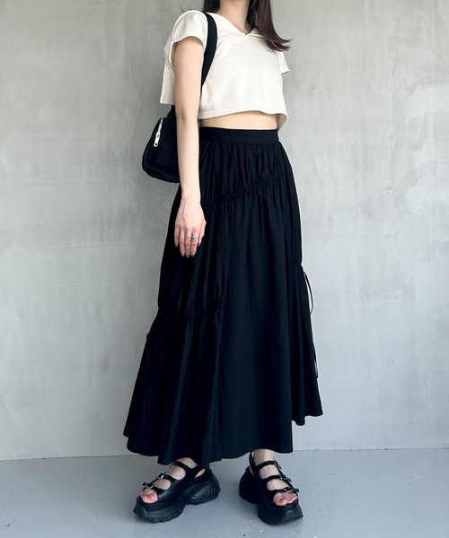 「Heather」 ロングスカート FREE オフホワイト レディース_画像6