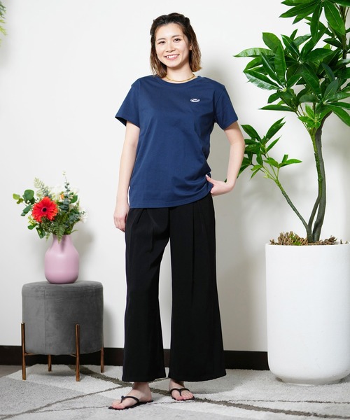 「ROXY」 半袖Tシャツ M ネイビー レディース_画像3