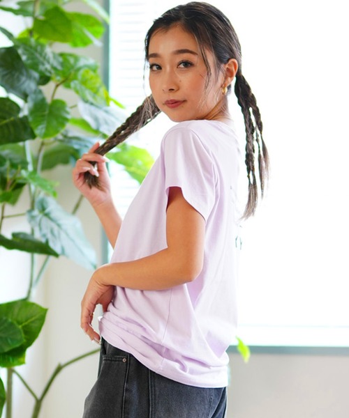 「ROXY」 半袖Tシャツ M ネイビー レディース_画像7