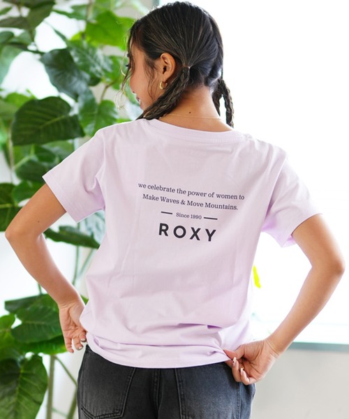 「ROXY」 半袖Tシャツ M ネイビー レディース_画像9