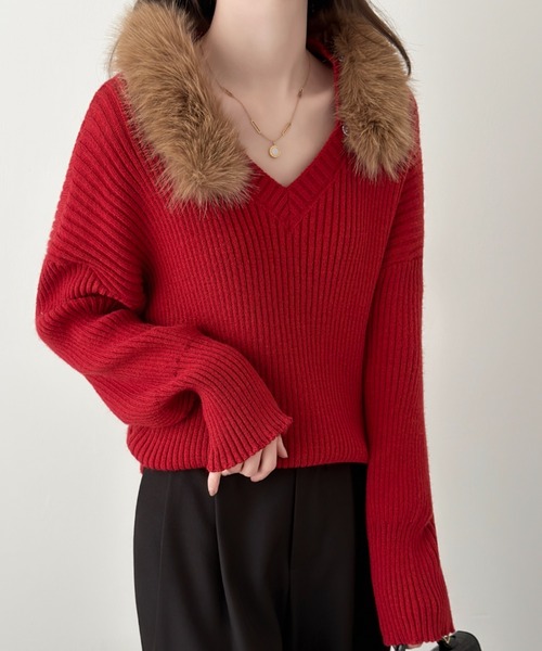 アルチビオ フーディー風襟ウール混セーター 長袖 48サイズ WEAR SHiFT】ミドルゲージハイネックニット【長袖】【カシミヤ混