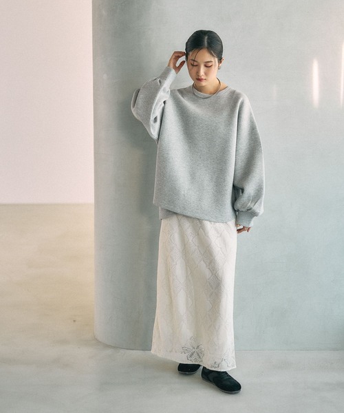 LEPSIM（レプシィム） トレーナー スウェット パフエア刺繍プル