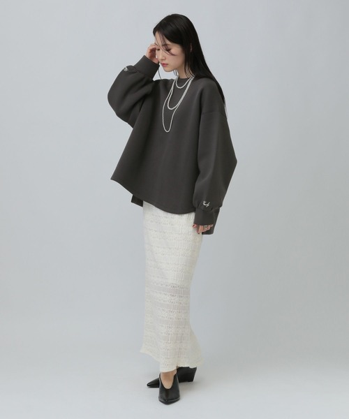 LEPSIM（レプシィム） トレーナー スウェット パフエア刺繍プル