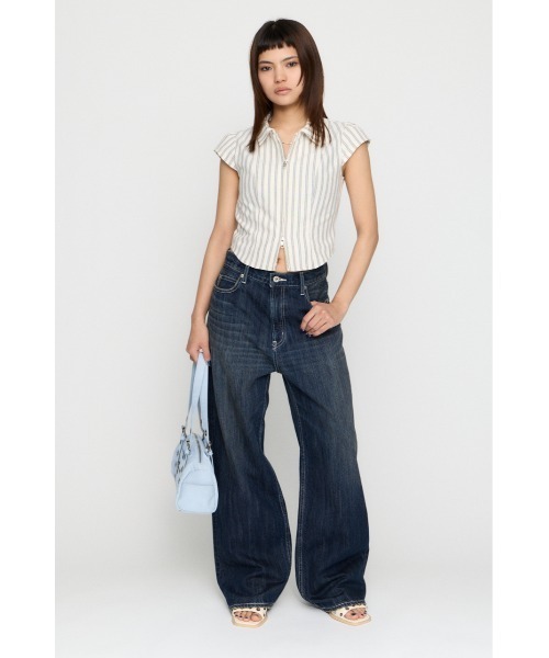 【美品】ラグアジェム　CLASSIC WIDE STRAIGHT デニム LAGUA GEM（ラグアジェム） ジーンズ デニム デニムパンツ CLASSIC