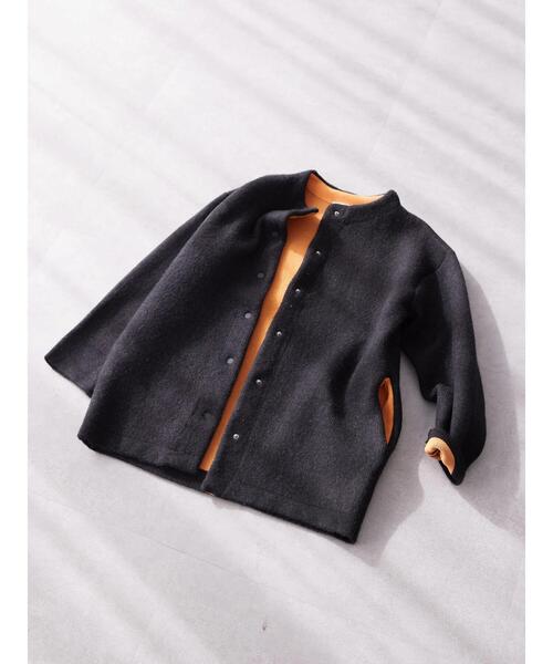 「AMERICAN HOLIC」 ニットカーディガン M チャコールグレー レディース_画像2