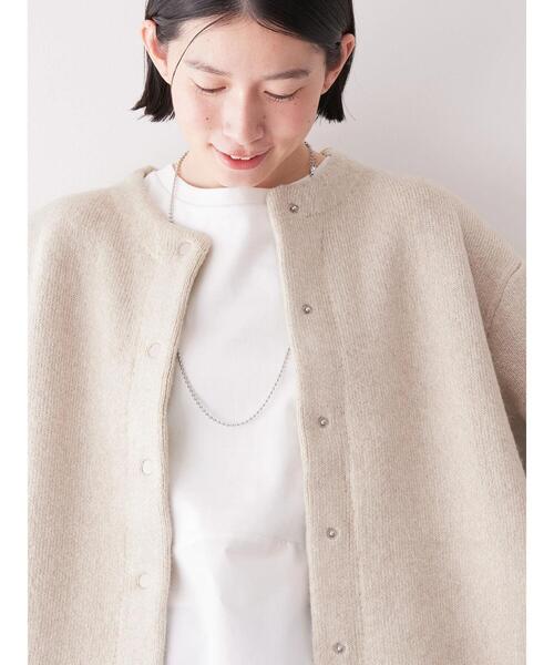 「AMERICAN HOLIC」 ニットカーディガン M チャコールグレー レディース_画像8