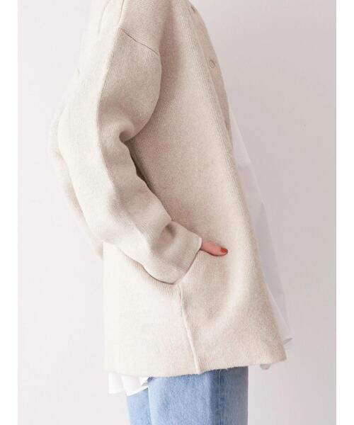 「AMERICAN HOLIC」 ニットカーディガン M チャコールグレー レディース_画像9