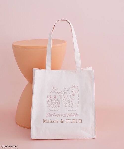 Maison de FLEUR（メゾンドフルール） トートバッグ ガチャピンと