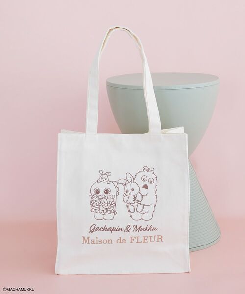 Maison de FLEUR（メゾンドフルール） トートバッグ ガチャピンと 