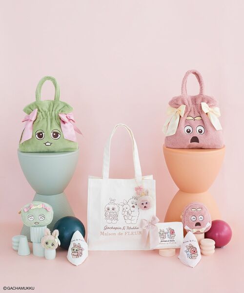 Maison de FLEUR（メゾンドフルール） トートバッグ ガチャピンと 