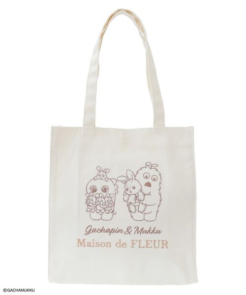 Maison de FLEUR（メゾンドフルール） トートバッグ ガチャピンと 