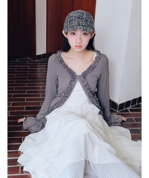 FURFUR（ファーファー） ドレス ケープセットティアードドレス