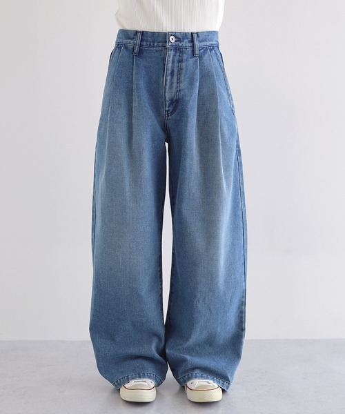 「ANME」 デニムパンツ L ブラック レディース_画像2