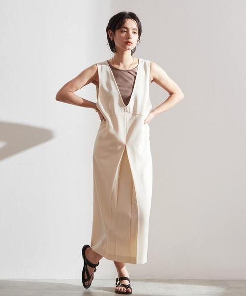 「Liesse」 サロペットスカート FREE アイボリー レディース_画像2