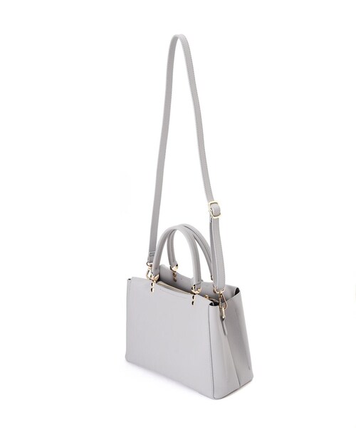 「EDIT COLOGNE」 2WAYバッグ フリ- グレー レディース_画像9