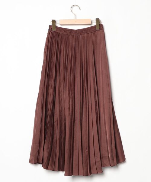 「EMMEL REFINES」 プリーツスカート S ダークブラウン レディース_画像2