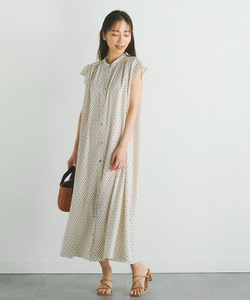 「Droite lautreamont」 ノースリーブワンピース S アイボリー レディース_画像2