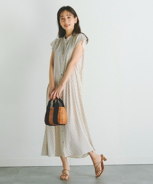 「Droite lautreamont」 ノースリーブワンピース S アイボリー レディース_画像8