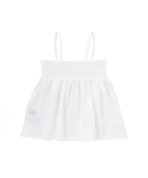 tシャツ ラメジョーゼットシャーリングキャミ+リブボーダー長袖Tシャツセット キッズ 子供服 女の子の画像