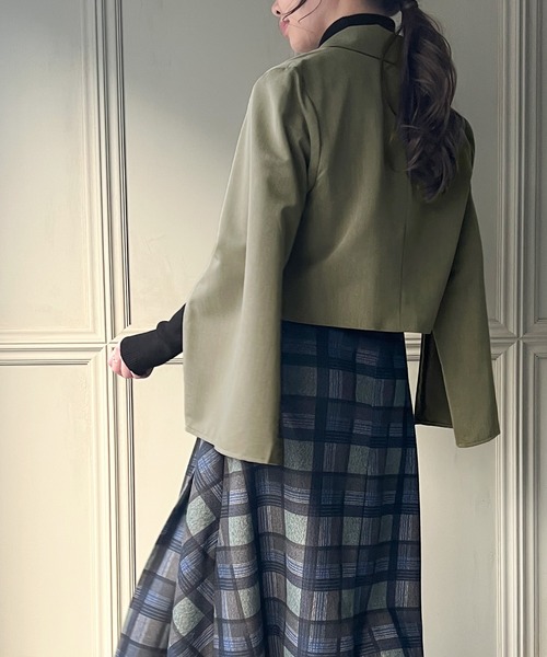 「JUNOAH」 テーラードジャケット LARGE ブラック レディース_画像6