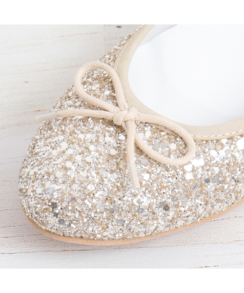 「artemis by DIANA」 フラットパンプス 24.0cm ゴールド レディース_画像9