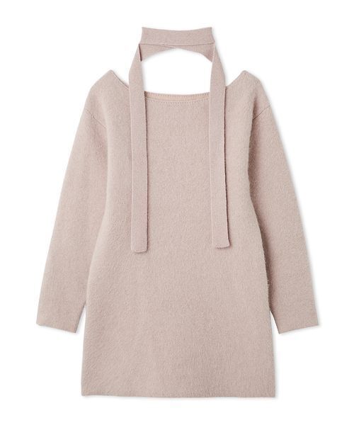 「FRAY I.D」 ニットワンピース F レッド レディースの画像
