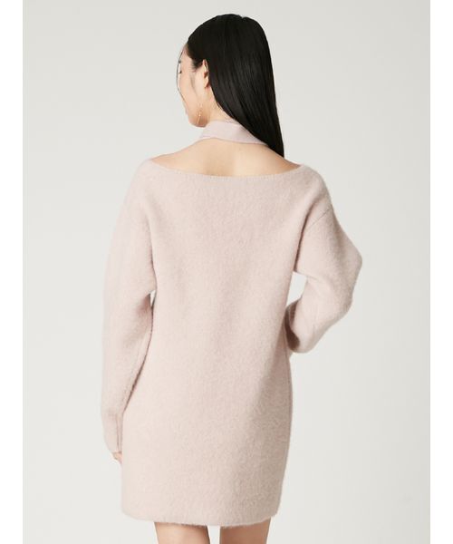 「FRAY I.D」 ニットワンピース F レッド レディースの画像