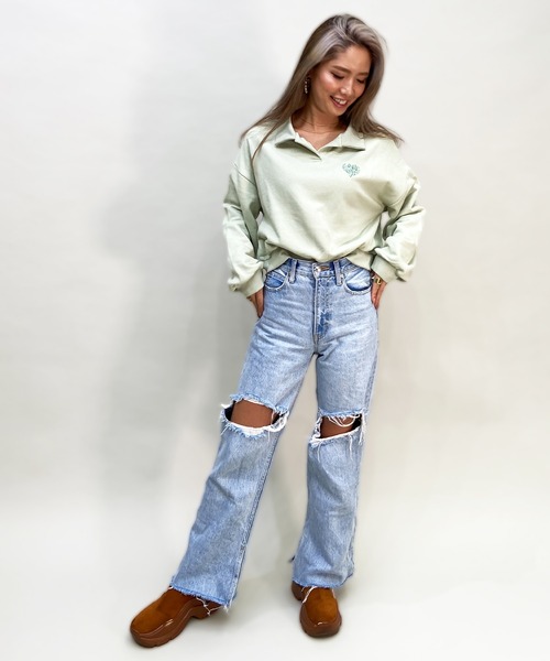 「LOVE BOAT」 スウェットカットソー L ブラック レディース_画像9