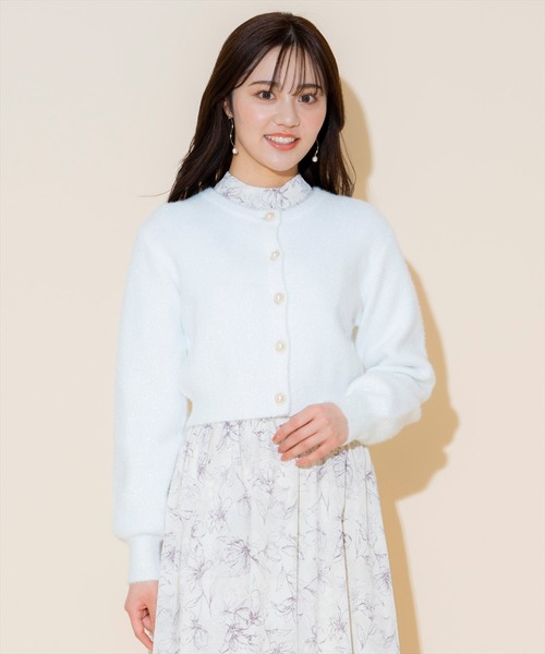 「WILLSELECTION」 ニットカーディガン MEDIUM オフホワイト レディース_画像7