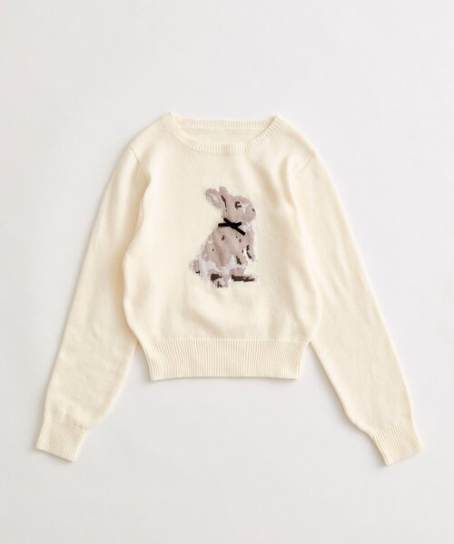 「OLIVE des OLIVE」 長袖ニット FREE トップグレー レディース_画像9