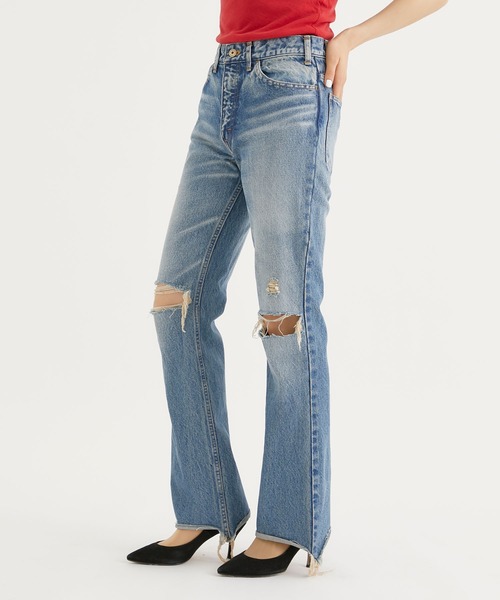 「INSCRIRE」 デニムパンツ 28inch ブルー レディース_画像4