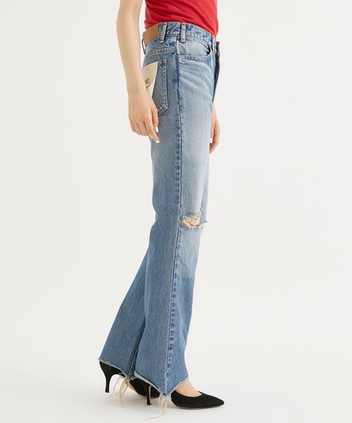 「INSCRIRE」 デニムパンツ 28inch ブルー レディース_画像6