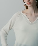 tシャツ リネンブレンド スキッパープルオーバ...の詳細画像4