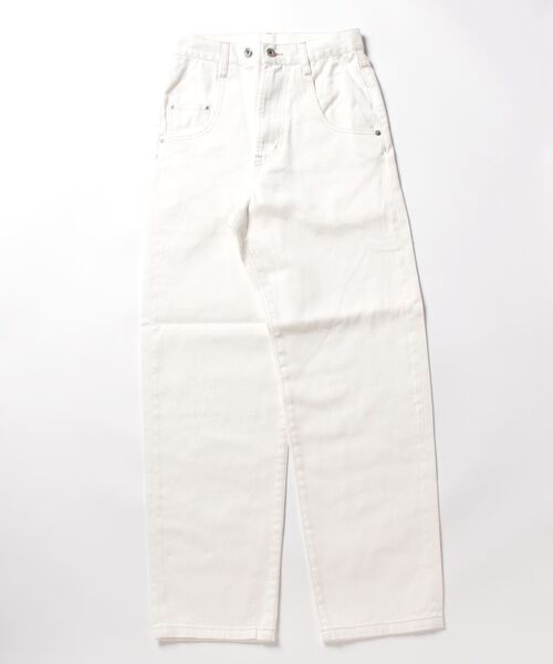 「SLOBE citron.」 デニムパンツ 38 アイボリー レディース_画像2