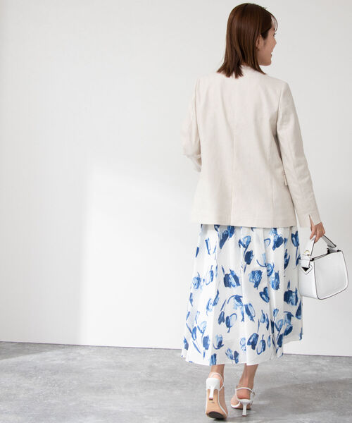 「NOLLEY'S Sophi」 フレアスカート 38 ホワイト系その他4 レディース_画像4