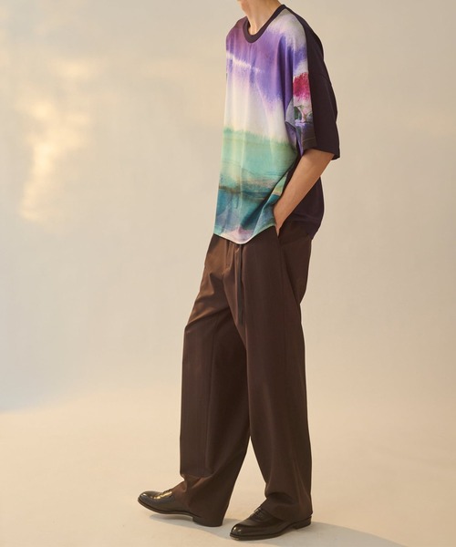 tシャツ 「UJOH HOMME/ウジョー」Combi BOX PO / 風景画プリント / M732-T55-904 メンズ_5