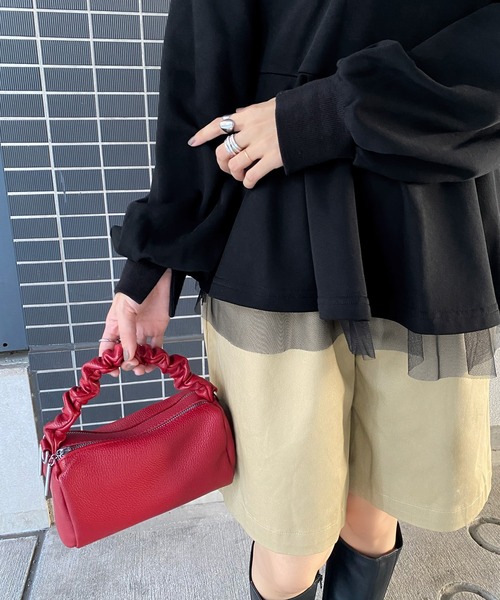 「junoah」 スウェットカットソー X-LARGE 杢グレー レディース_画像5