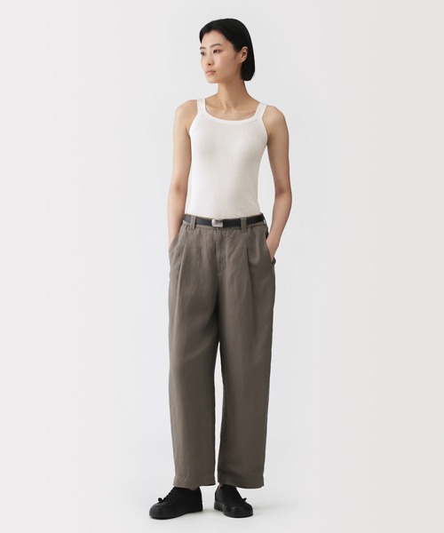 MUJI Labo タンクトップ ノースリーブ 「MUJI Labo」婦人 強撚コットン