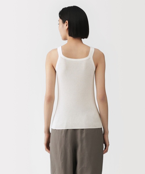 MUJI Labo タンクトップ ノースリーブ 「MUJI Labo」婦人 強撚コットン