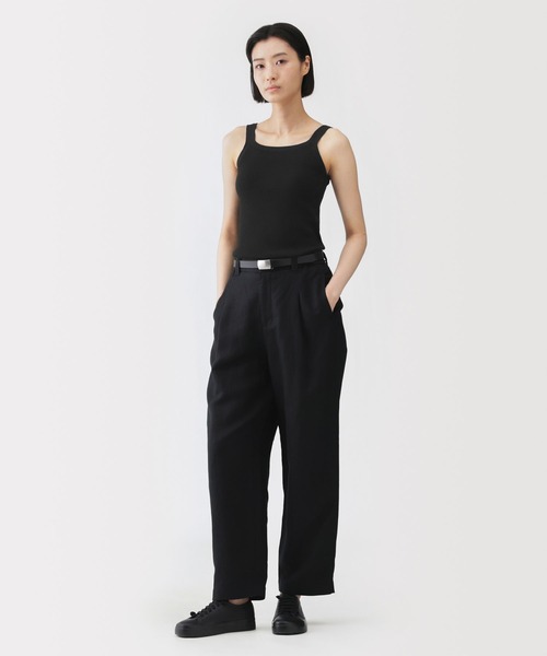 【新品・未使用】ブラミンク コットンニットタンクトップ MUJI Labo タンクトップ ノースリーブ 「MUJI Labo」婦人 強撚コットン