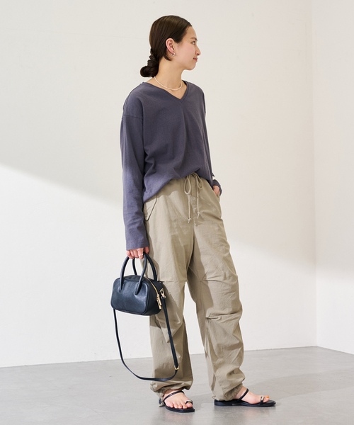 フレームワーク　カーゴパンツ　ラージウエストアジャストデニム FRAMeWORK（フレームワーク） カーゴパンツ TOP KHAKI/トップカーキ