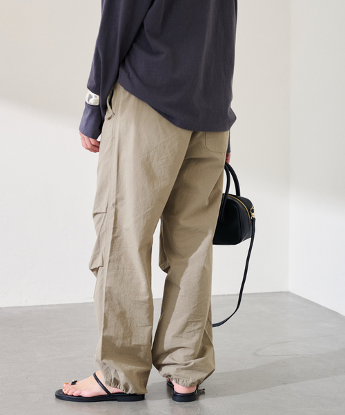 FRAMeWORK（フレームワーク） ワイドパンツ カーゴパンツ TOP KHAKI