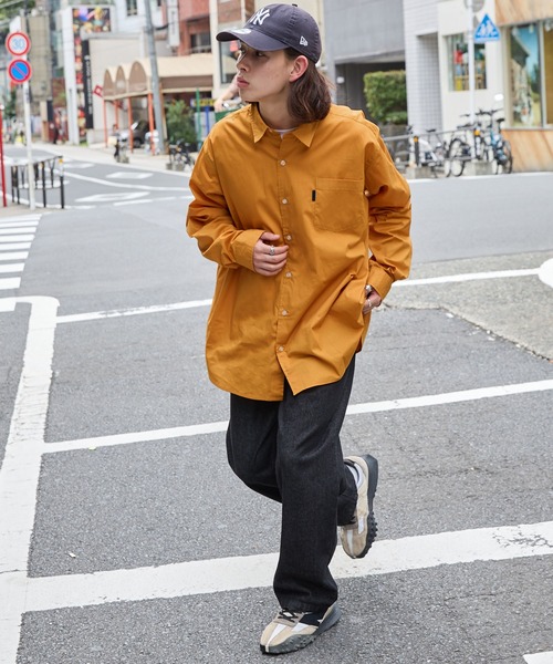 「MONO-MART」 長袖シャツ L ブルー系その他 メンズ_画像8