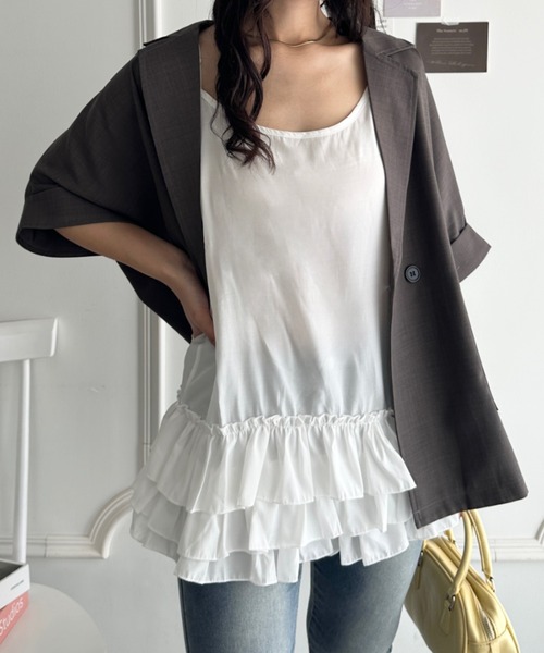 CLEA キャミソール 裾フリルキャミソール : ZOZOTOWN Yahoo!店 - 通販