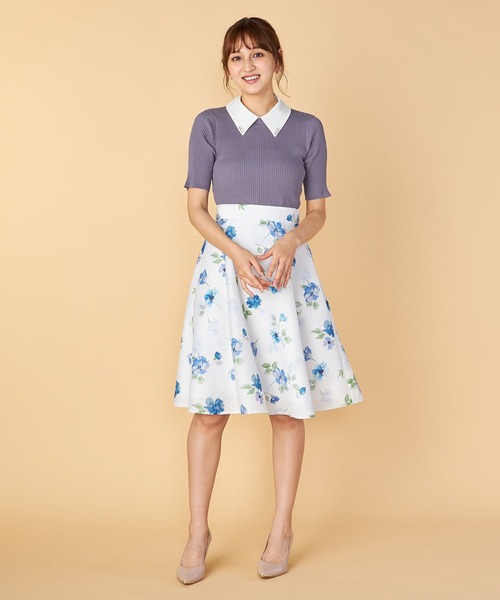 「LAISSE PASSE」 スカート SMALL スモークピンク レディースの画像